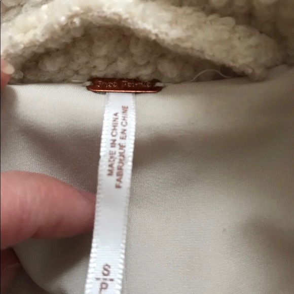 Cream Nubby Harnie Collar Peacoat - Picture 6 of 8